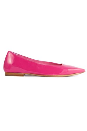 Fuchsia patent leather ballerina MARA BINI | U312SFUXIA